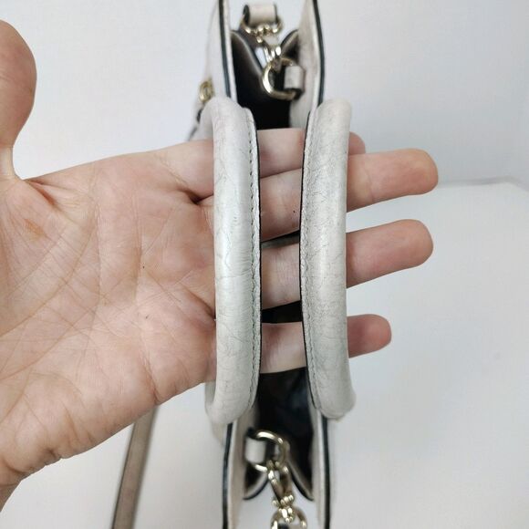 FLAWS Kate Spade Looloo Perri Lane Bubbles Crossbody Taupe Leather Bag - Picture 12 of 16